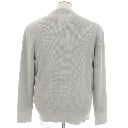 [New] V::room Mid-gauge cotton Henry neck knit, grey [L] [Condition rank N] [Men&
