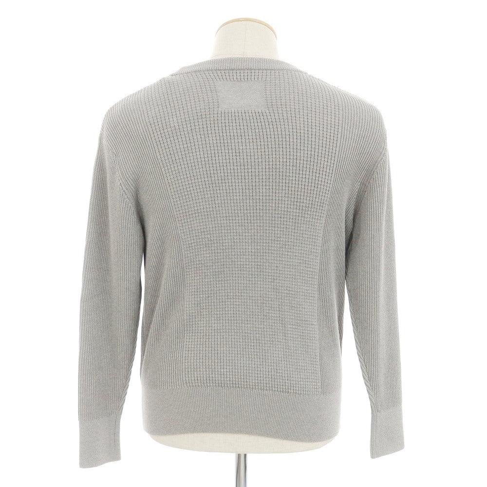 [New] V::room Mid-gauge cotton crew neck knit, grey [XS] [Condition rank N] [Men&