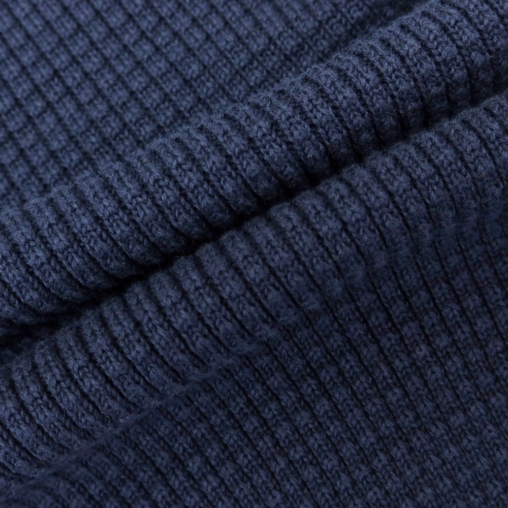 [New] V::room Mid-gauge cotton crew neck knit, navy [L] [Condition rank N] [Men&