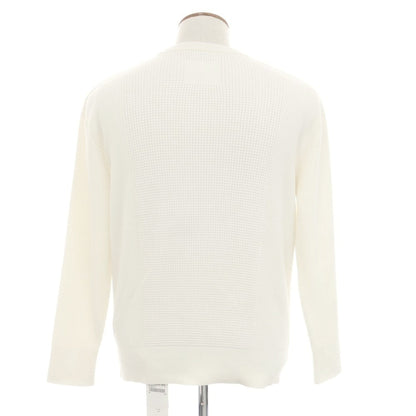 [New] V::room Mid-gauge cotton crew neck knit, ivory white [M] [Condition rank N] [Men&