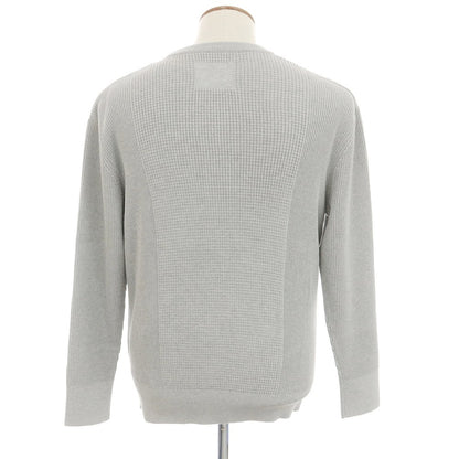 [New] V::room Mid-gauge cotton crew neck knit, grey [M] [Condition rank N] [Men&