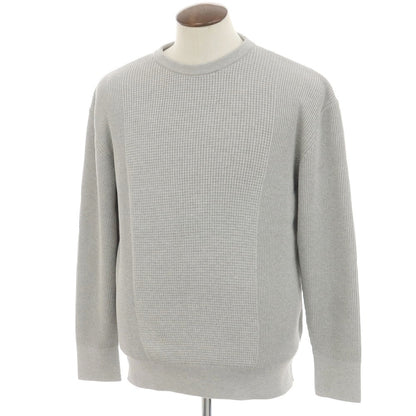[New] V::room Mid-gauge cotton crew neck knit, grey [L] [Condition rank N] [Men&