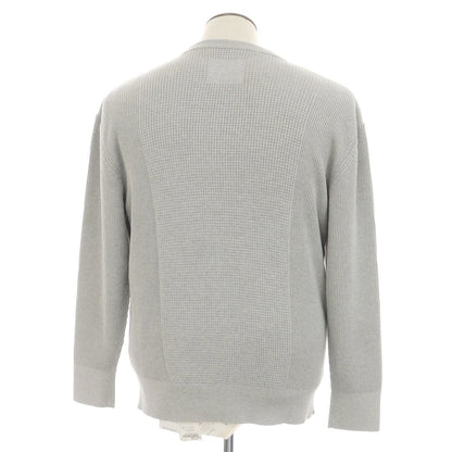 [New] V::room Mid-gauge cotton crew neck knit, grey [L] [Condition rank N] [Men&
