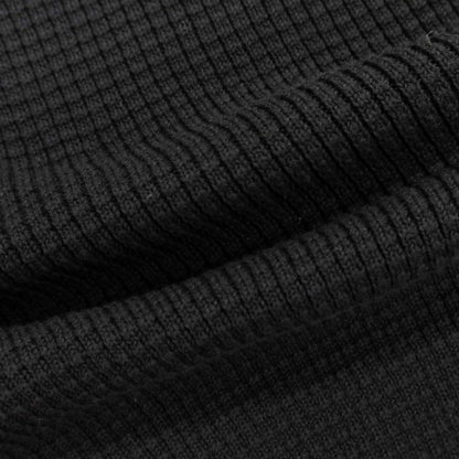 [New] V::room Mid-gauge cotton crew neck knit, black [L] [Condition rank N] [Men&