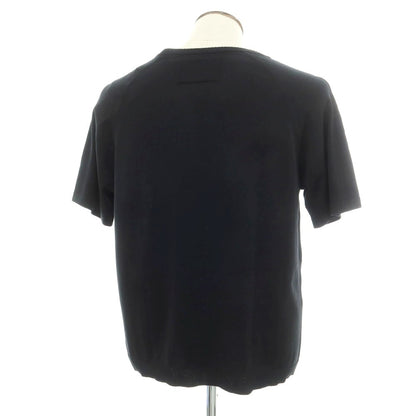 [New] V::room Wool Crew Neck Short Sleeve Pullover Knit Black [L] [Condition Rank N] [Men&