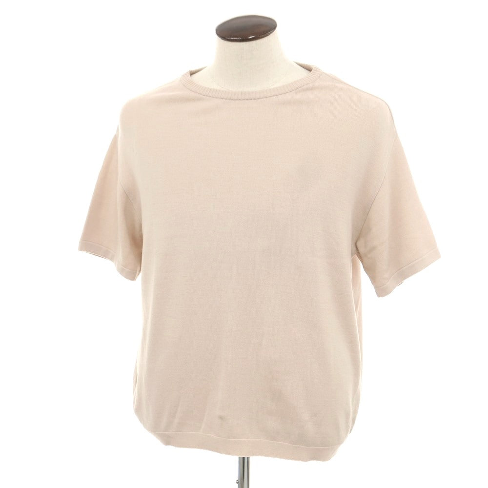 [New Outlet] V::room Wool Crew Neck Short Sleeve Pullover Knit Dull Pink [L] [Condition Rank N-] [Men&
