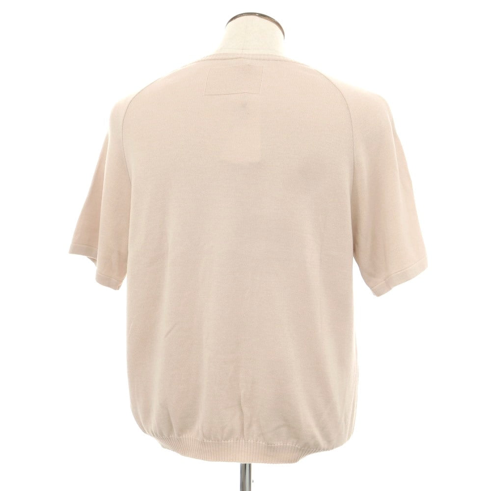 [New Outlet] V::room Wool Crew Neck Short Sleeve Pullover Knit Dull Pink [L] [Condition Rank N-] [Men&