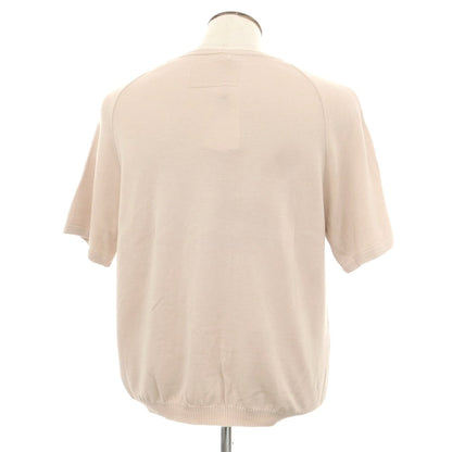 [New Outlet] V::room Wool Crew Neck Short Sleeve Pullover Knit Dull Pink [L] [Condition Rank N-] [Men&