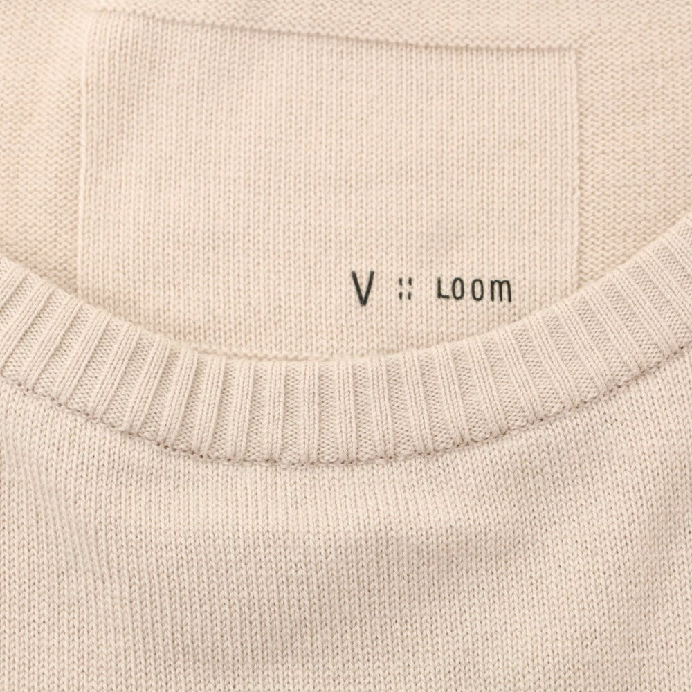 [New Outlet] V::room Wool Crew Neck Short Sleeve Pullover Knit Dull Pink [L] [Condition Rank N-] [Men&