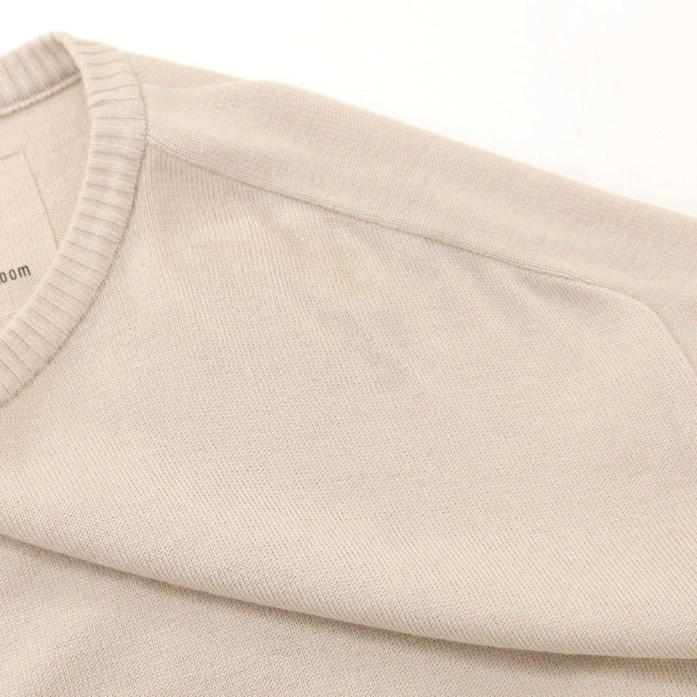 [New Outlet] V::room Wool Crew Neck Short Sleeve Pullover Knit Dull Pink [L] [Condition Rank N-] [Men&