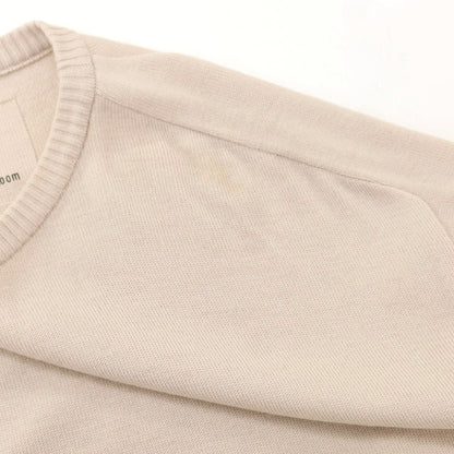 [New Outlet] V::room Wool Crew Neck Short Sleeve Pullover Knit Dull Pink [L] [Condition Rank N-] [Men&