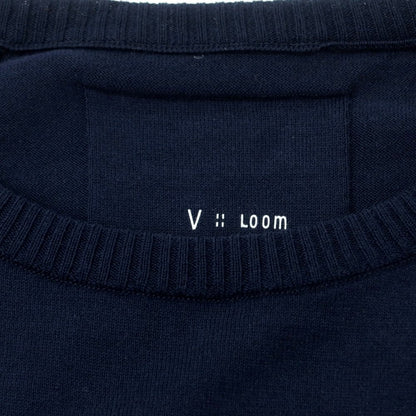 [New] V::room Cotton Crew Neck Short Sleeve Pullover Knit Navy [XS] [Condition Rank N] [Men&