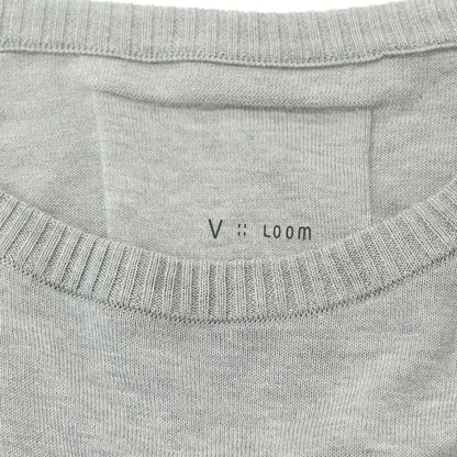 【新品】ヴィルーム V::loom コットン クルーネック 5分丈 プルオーバーニット グレー【 L 】【 状態ランクN 】【 メンズ 】