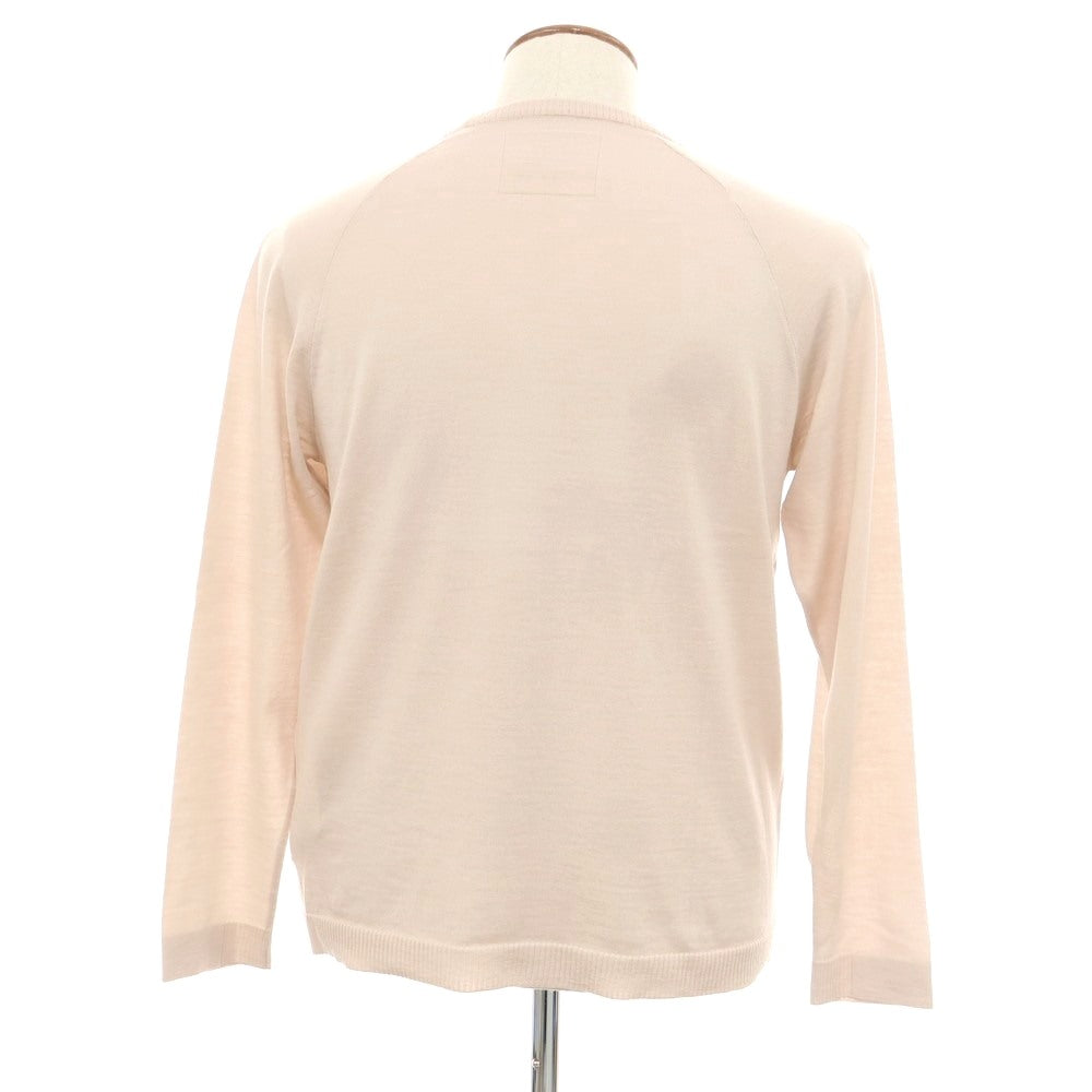 [New Outlet] V::room Wool Crew Neck Pullover Knit, Dull Pink [M] [Condition Rank N-] [Men&