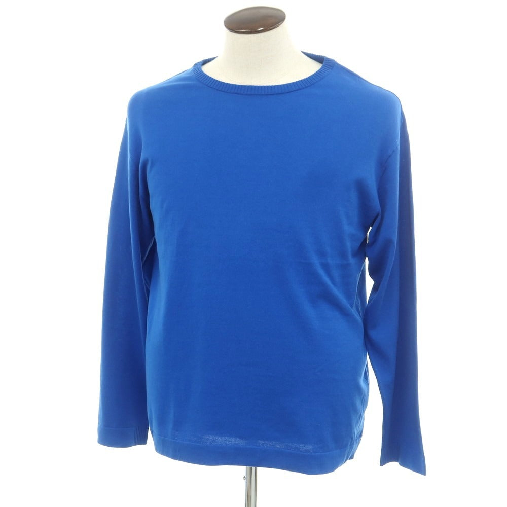 [New] V::loom Cotton Crew Neck Pullover Knit Blue [L] [Condition Rank N] [Men&