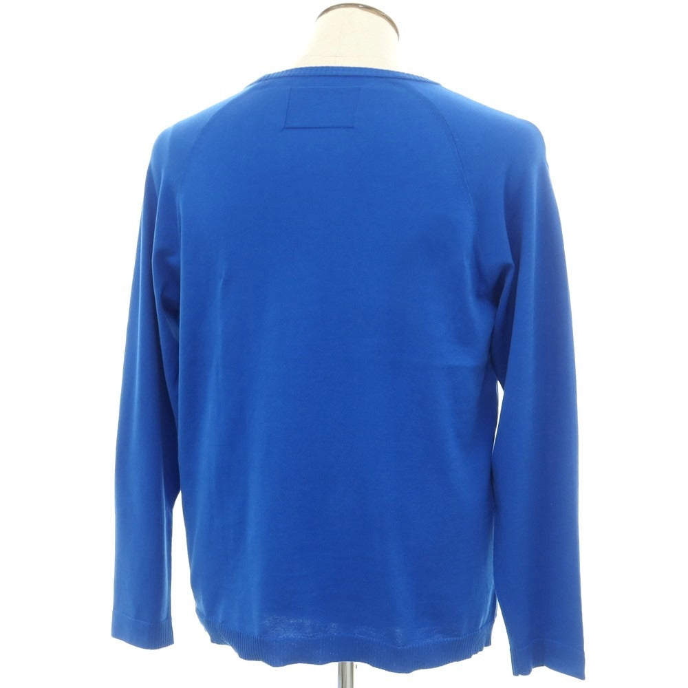 [New] V::loom Cotton Crew Neck Pullover Knit Blue [L] [Condition Rank N] [Men&