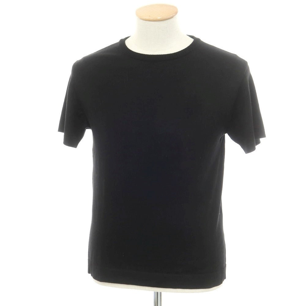[New] V::room Wool Crew Neck Short Sleeve Pullover Knit Black [XS] [Condition Rank N] [Men&