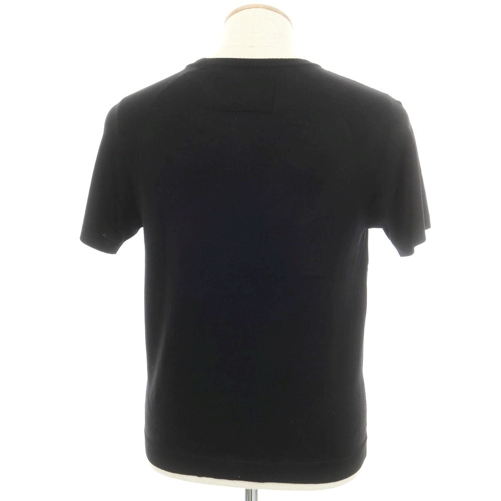 [New] V::room Wool Crew Neck Short Sleeve Pullover Knit Black [XS] [Condition Rank N] [Men&