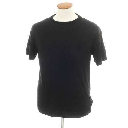 [New] V::loom wool crew neck short sleeve pullover knit black [M] [Condition rank N] [Men&