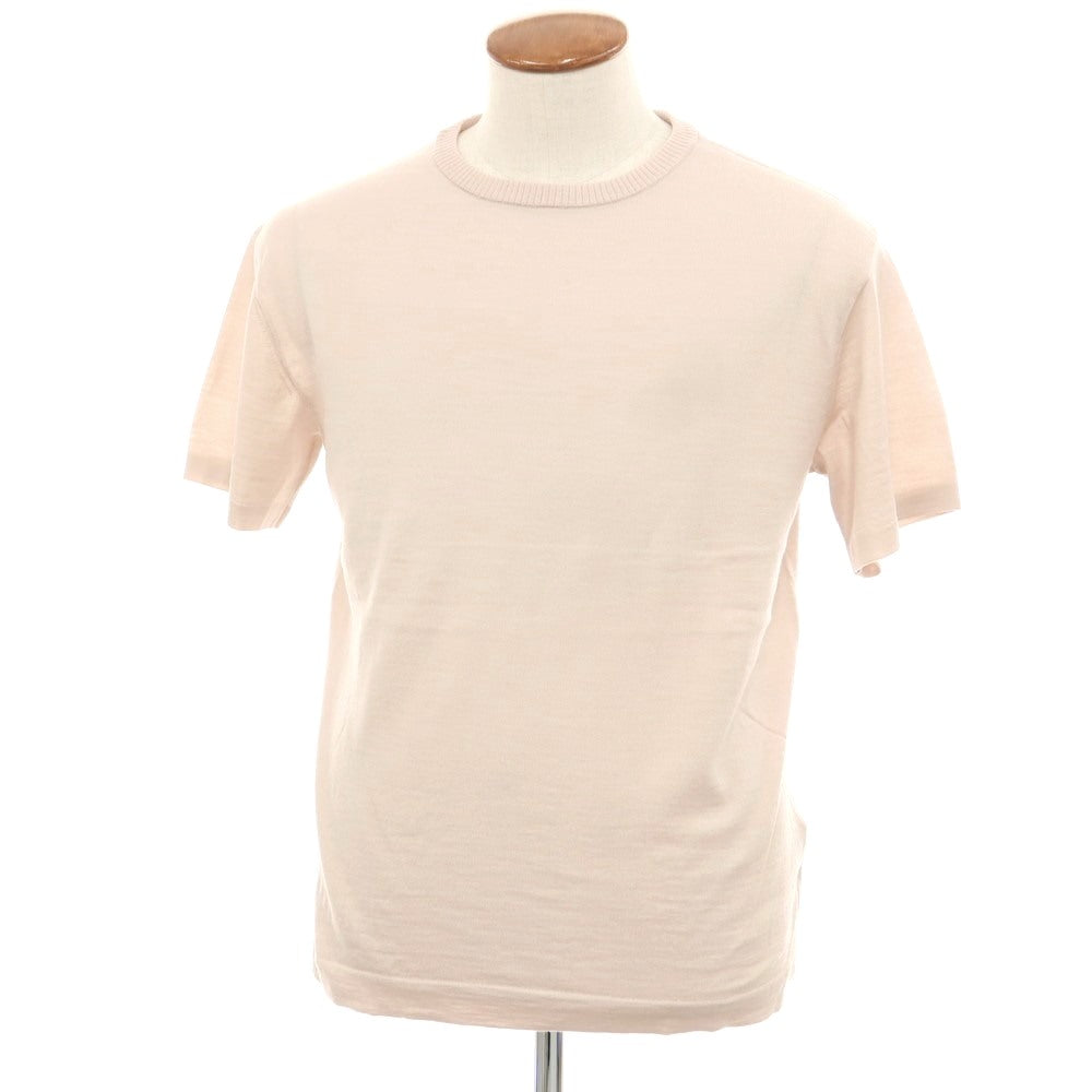 [New] V::room Wool Crew Neck Short Sleeve Pullover Knit Dull Pink [M] [Condition Rank N] [Men&