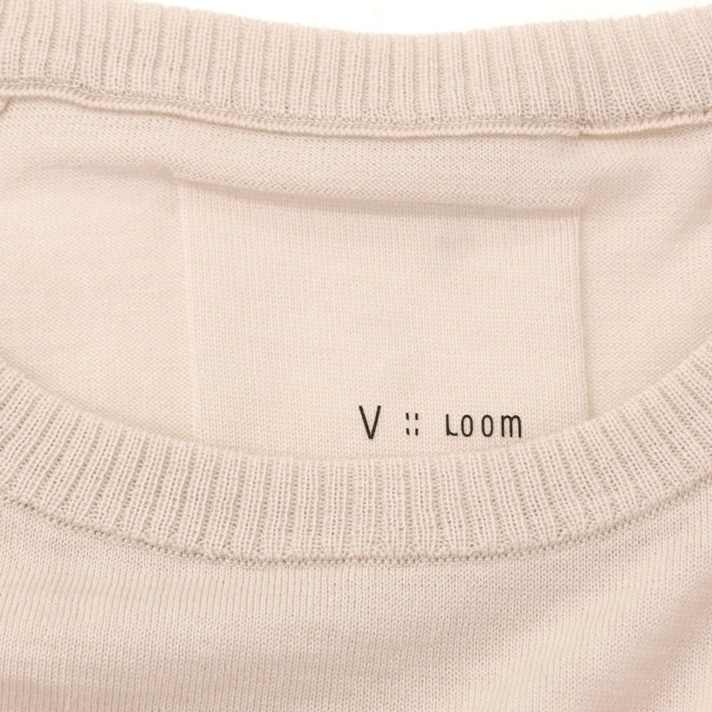 [New] V::room Wool Crew Neck Short Sleeve Pullover Knit Dull Pink [M] [Condition Rank N] [Men&