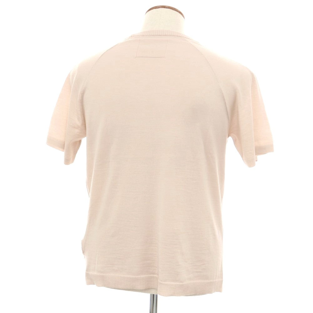 [New] V::room Wool Crew Neck Short Sleeve Pullover Knit Dull Pink [M] [Condition Rank N] [Men&