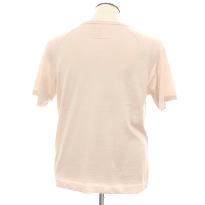 [New] V::room Wool Crew Neck Short Sleeve Pullover Knit Dull Pink [L] [Condition Rank N] [Men&