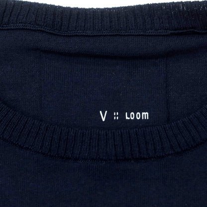 [New] V::room Wool Crew Neck Short Sleeve Pullover Knit Navy [L] [Condition Rank N] [Men&