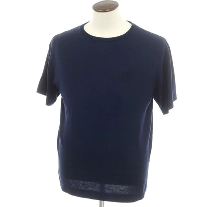 [New] V::loom Wool Crew Neck Short Sleeve Pullover Knit Navy [L] [Condition Rank N] [Men&