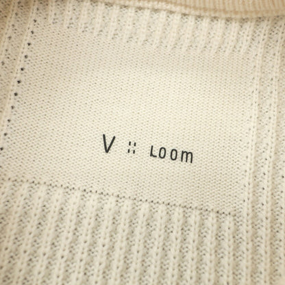 【新品アウトレット】ヴィルーム V::loom ミドルゲージ ウール クルーネック プルオーバーニット クリーム【 XS（紙タグ表記） 】【 状態ランクN- 】【 メンズ 】