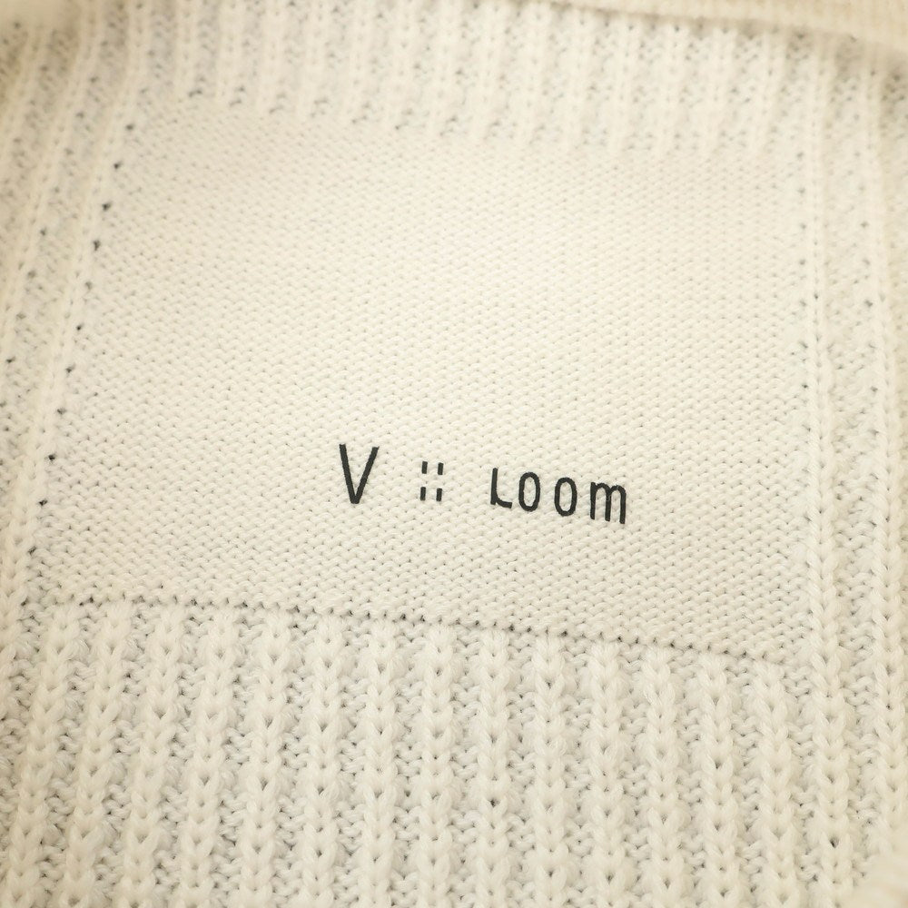 【新品】ヴィルーム V::loom ミドルゲージ ウール クルーネック プルオーバーニット アイボリー【サイズL】【 状態ランクN 】【 メンズ 】 [EPD]