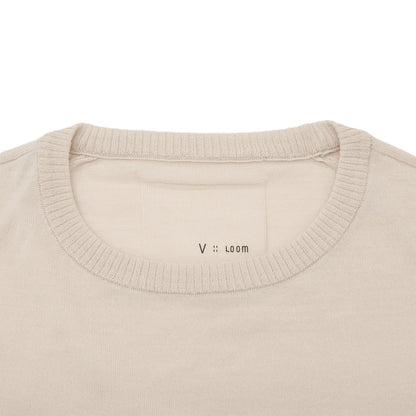 【新品】ヴィルーム V::loom ハイゲージ ウール クルーネック プルオーバーニット ダルピンク【 L 】【 状態ランクN 】【 メンズ 】