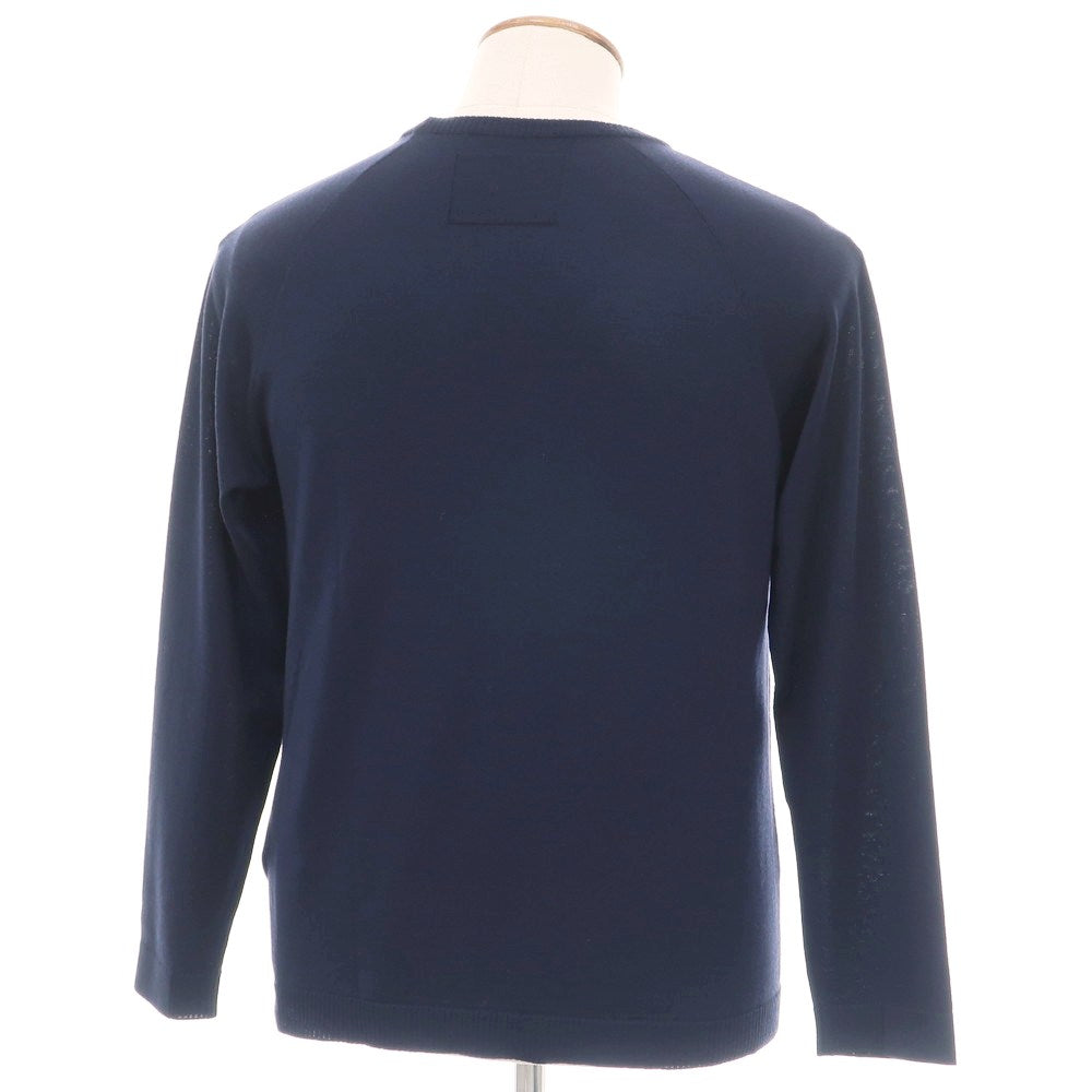 【新品】ヴィルーム V::loom ハイゲージ ウール クルーネック プルオーバーニット ネイビー【 M 】【 状態ランクN 】【 メンズ 】