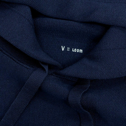【新品】ヴィルーム V::loom ウール プルオーバー ニット パーカー ネイビー【 M 】【 状態ランクN 】【 メンズ 】