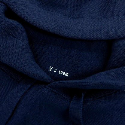 【新品】ヴィルーム V::loom ウール プルオーバー ニット パーカー ネイビー【 L 】【 状態ランクN 】【 メンズ 】