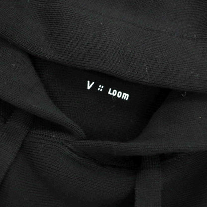 【新品アウトレット】ヴィルーム V::loom ウール プルオーバー ニット パーカー ブラック【 XS（紙タグ表記） 】【 状態ランクN- 】【 メンズ 】