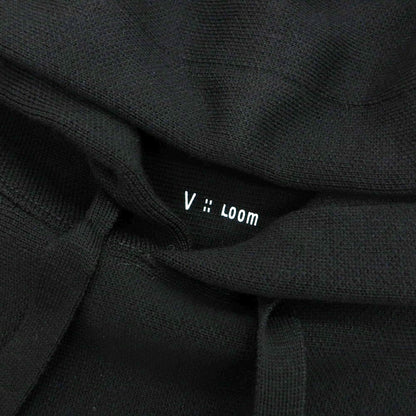 【新品】ヴィルーム V::loom ウール プルオーバー ニット パーカー ブラック【 L 】【 状態ランクN 】【 メンズ 】