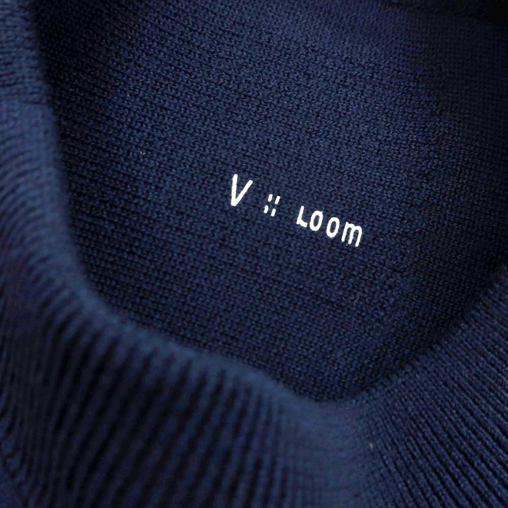 【新品】ヴィルーム V::loom ウール クルーネック プルオーバーニット ネイビー【サイズM】【 状態ランクN 】【 メンズ 】 [EPD]