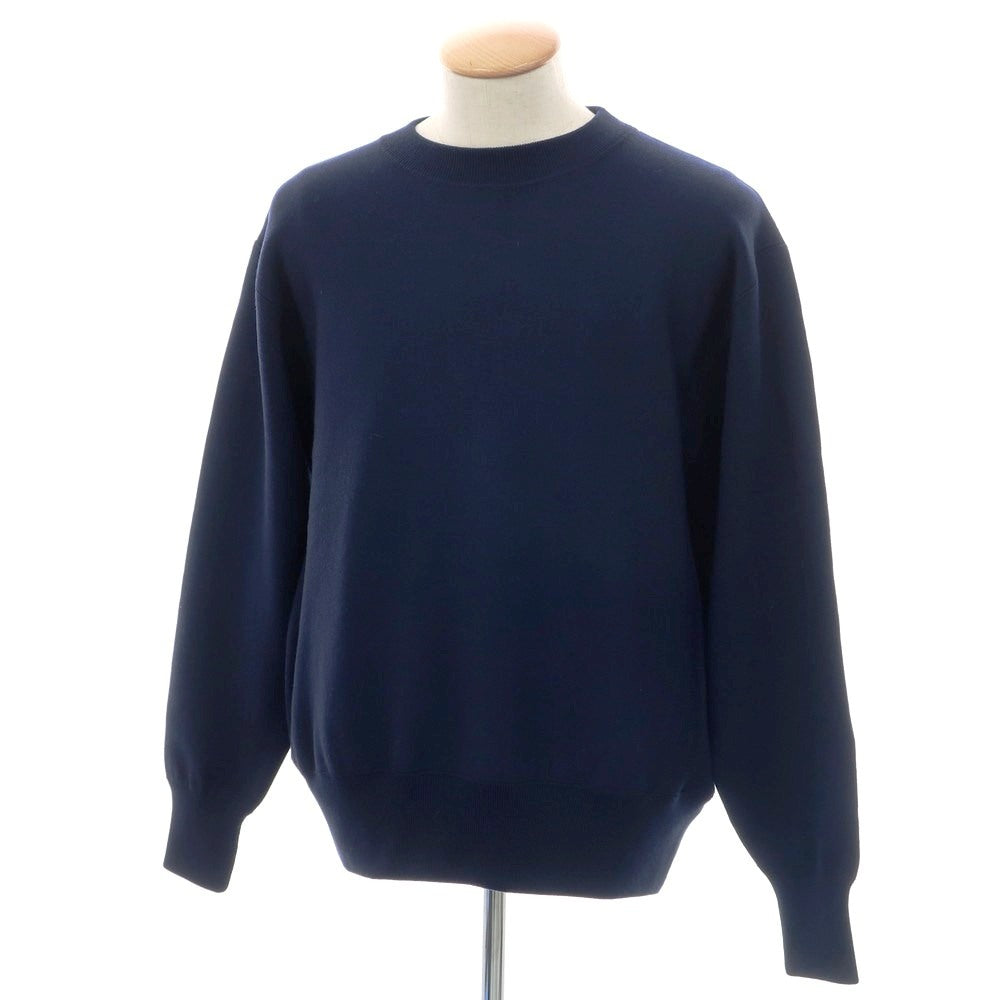 【新品】ヴィルーム V::loom ウール クルーネック  プルオーバーニット ネイビー【 M 】【 状態ランクN 】【 メンズ 】