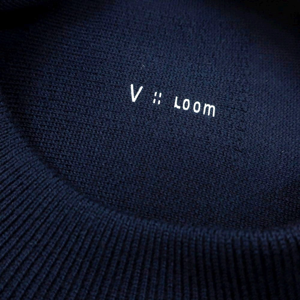 【新品】ヴィルーム V::loom ウール クルーネック プルオーバーニット ネイビー【サイズM】【 状態ランクN 】【 メンズ 】[EPD]