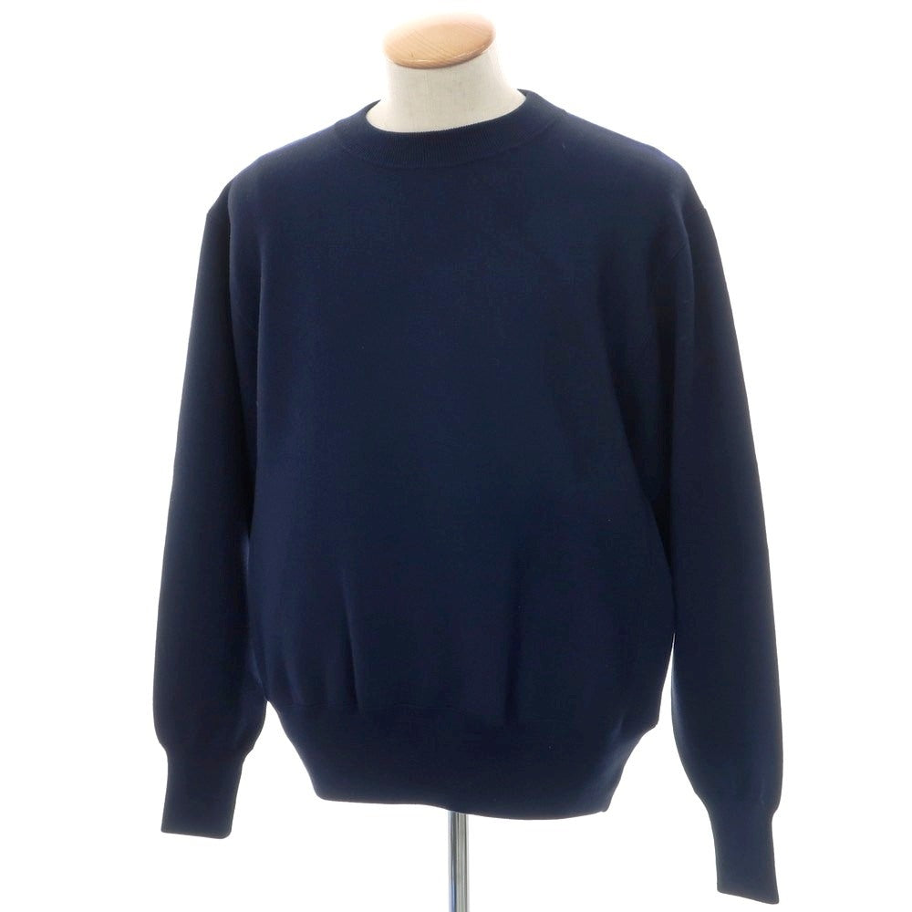【新品】ヴィルーム V::loom ウール クルーネック  プルオーバーニット ネイビー【 M 】【 状態ランクN 】【 メンズ 】