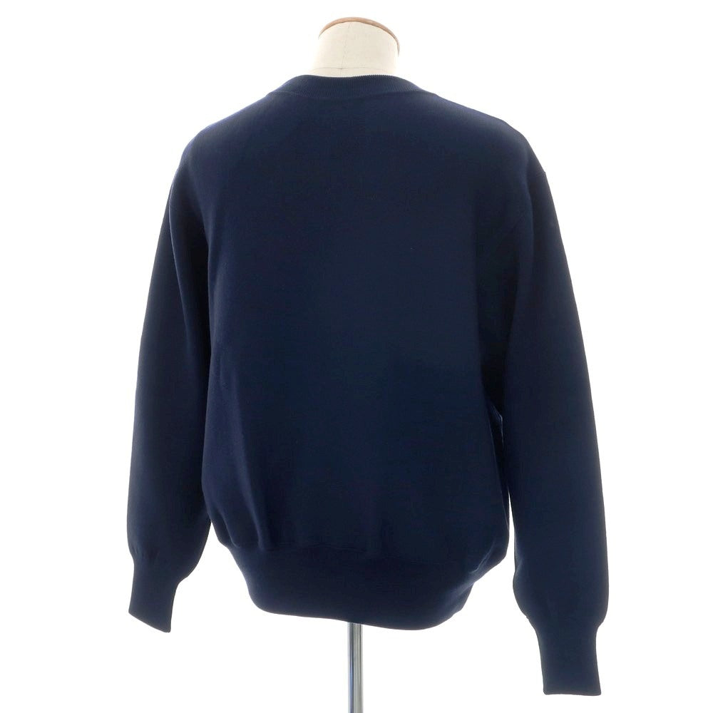 【新品】ヴィルーム V::loom ウール クルーネック  プルオーバーニット ネイビー【 M 】【 状態ランクN 】【 メンズ 】