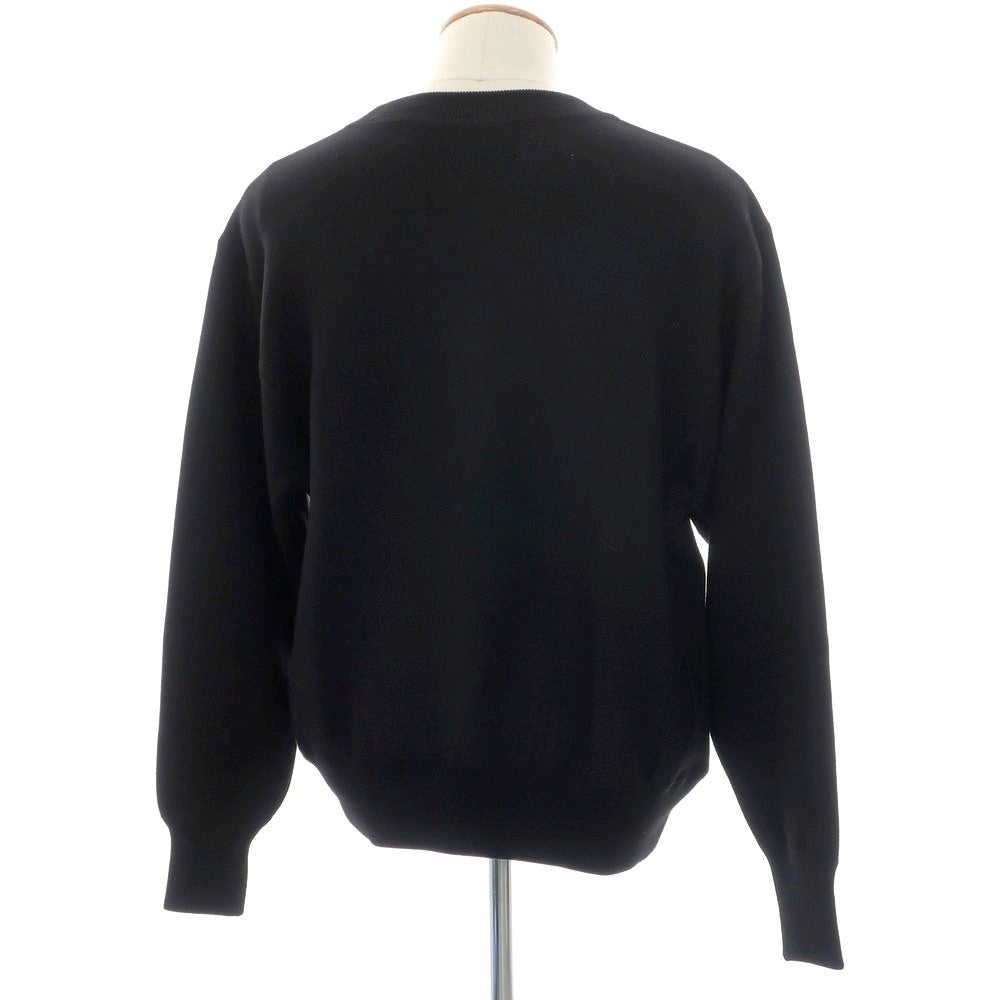 【新品】ヴィルーム V::loom ウール クルーネック  プルオーバーニット ブラック【 M 】【 状態ランクN 】【 メンズ 】
