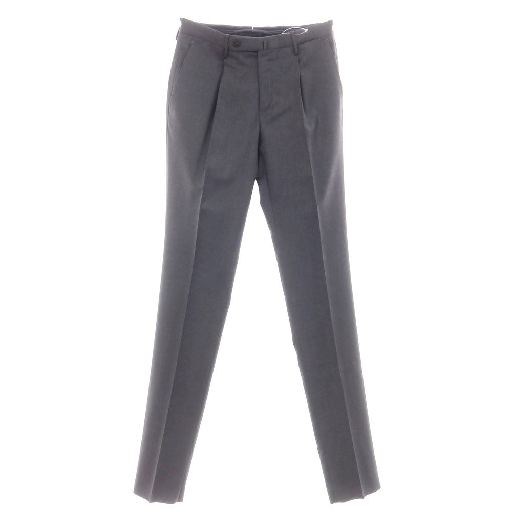 [New] INCOTEX 31-type wool one-pleat dress slacks pants, medium gray (04) [44] [Condition rank N] [Men&