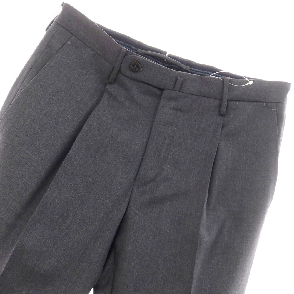 [New] INCOTEX 31-type wool one-pleat dress slacks pants, medium gray (04) [44] [Condition rank N] [Men&