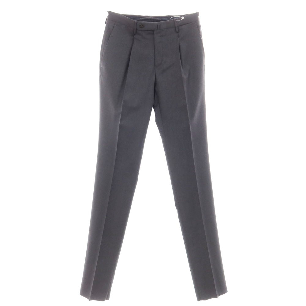 [New] INCOTEX 31-type wool one-pleat dress slacks pants, medium gray (04) [46] [Condition rank N] [Men&