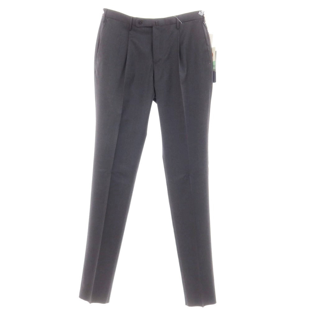 [New] INCOTEX 31-type wool one-pleat dress slacks pants, medium gray (04) [50] [Condition rank N] [Men&
