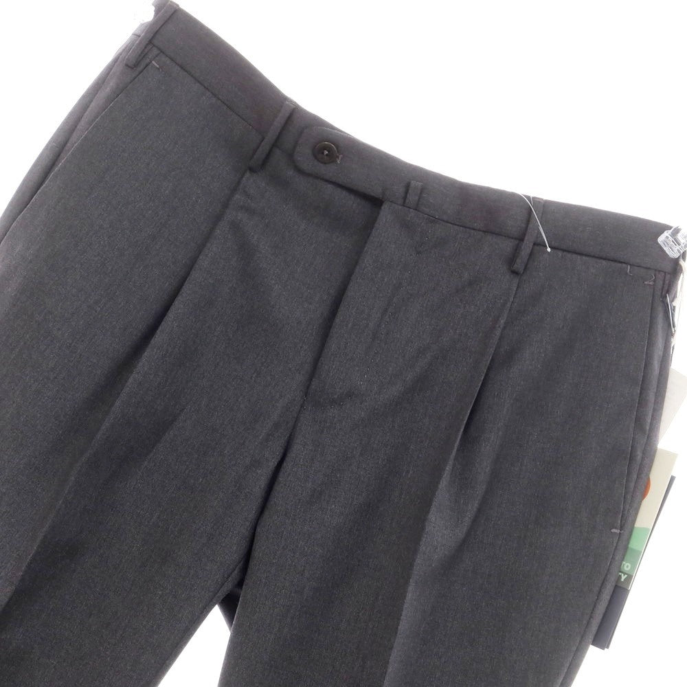 [New] INCOTEX 31-type wool one-pleat dress slacks pants, medium gray (04) [50] [Condition rank N] [Men&