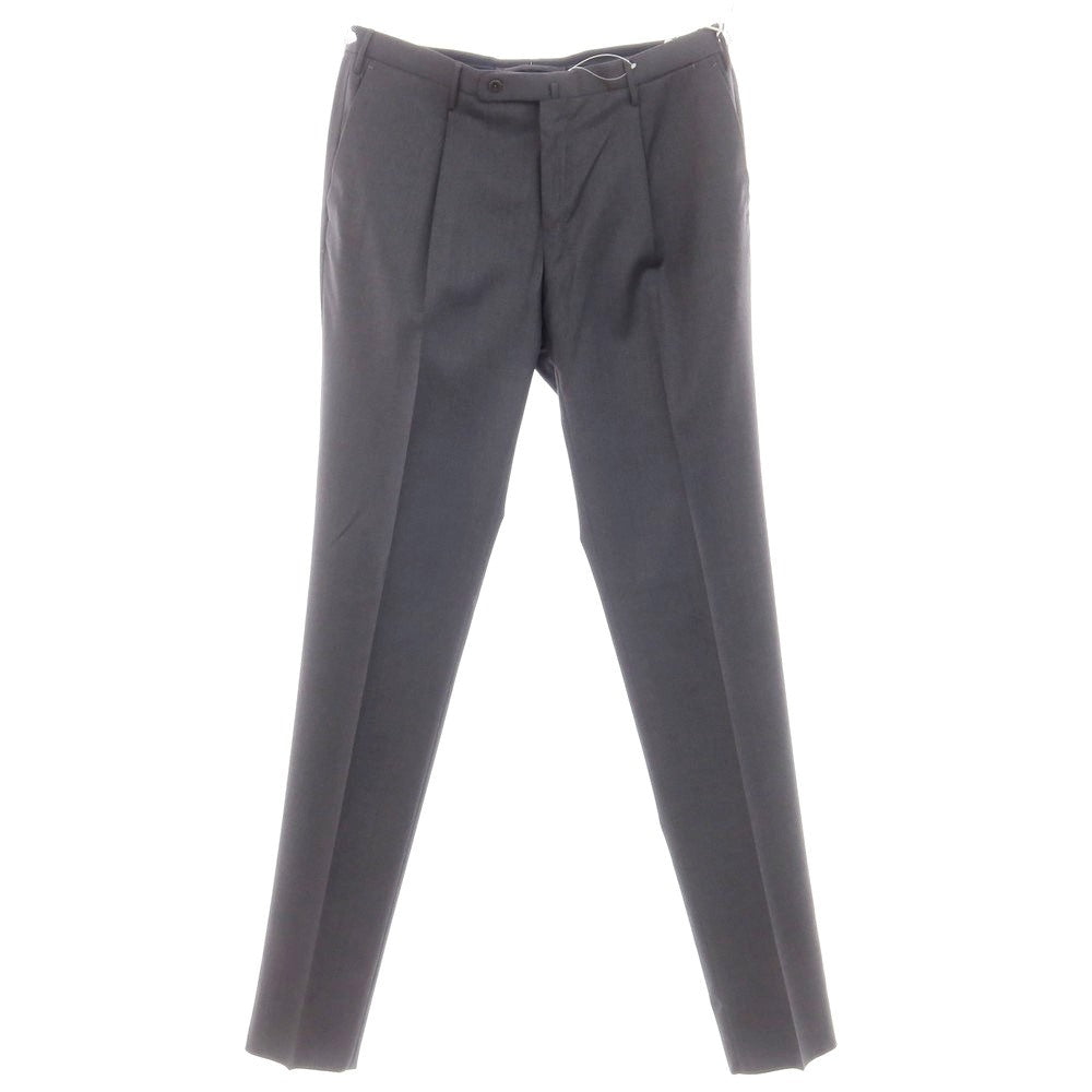 [New] INCOTEX 31-type wool one-pleat dress slacks pants, medium gray (04) [52] [Condition rank N] [Men&