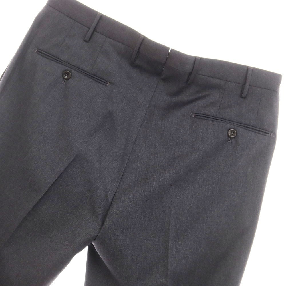[New] INCOTEX 31-type wool one-pleat dress slacks pants, medium gray (04) [52] [Condition rank N] [Men&